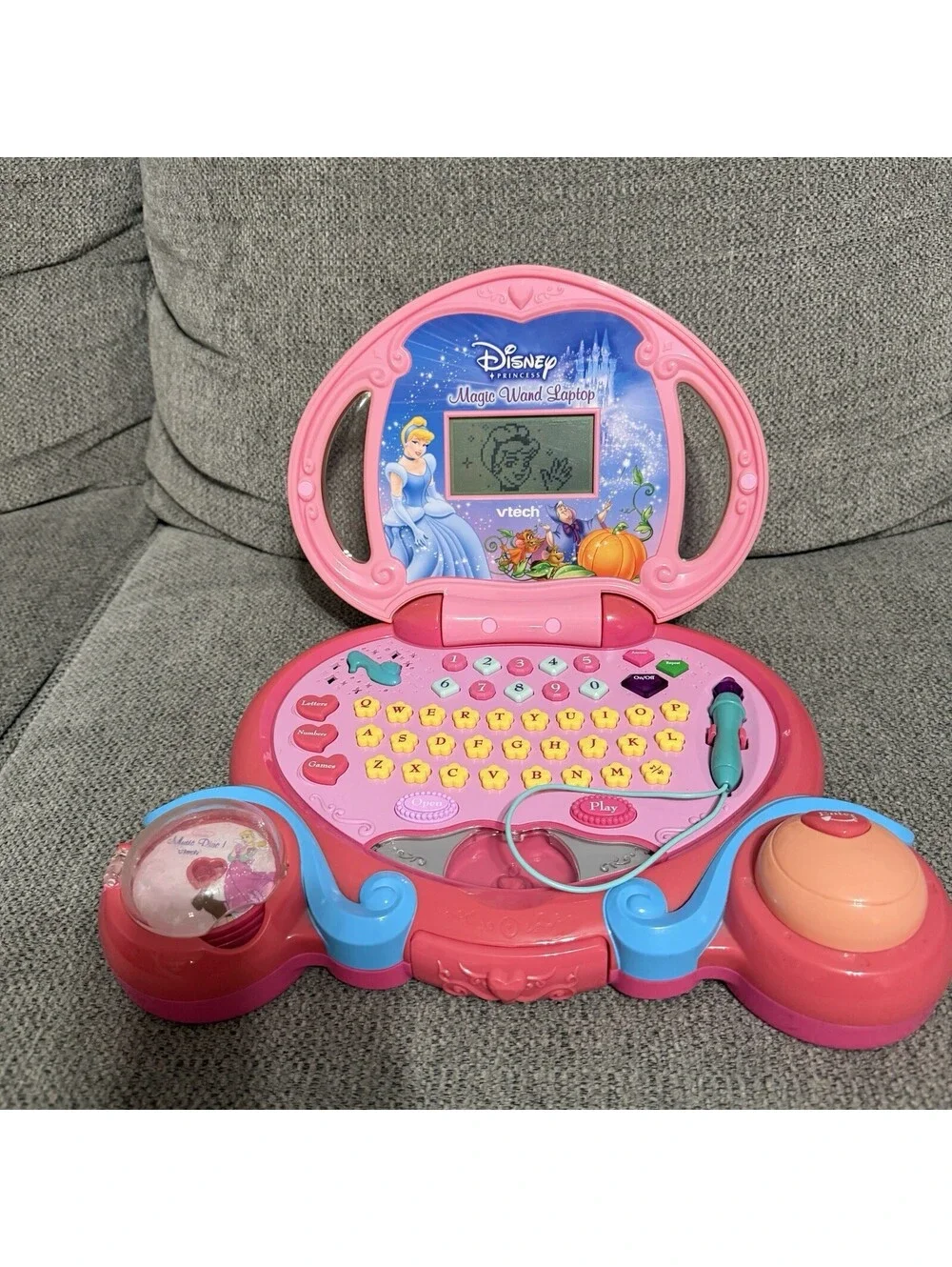 Vtech Disney Princess Magic Wand Laptop With Disc Cinderella